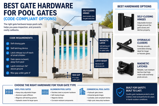 Best Gate Hardware for Pool Gates (Code-Compliant Options)